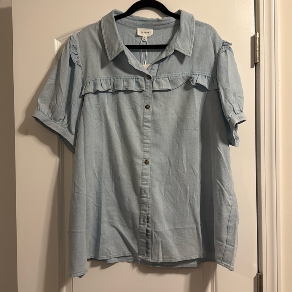 NWT Heyson Lightweight Denim-like Shirt